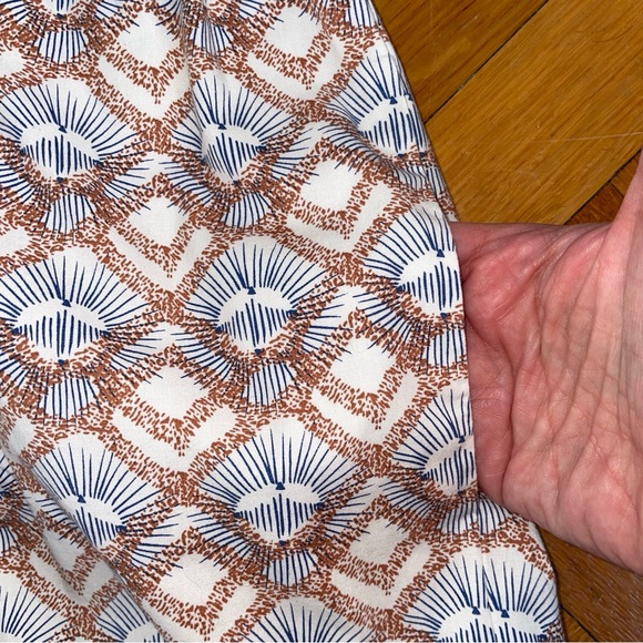 Sita Murt Brown and Blue Print Collared Maxi Dress - Picture 3 of 11